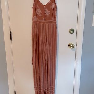 Lost & Wander Mauve Floral Jumpsuit